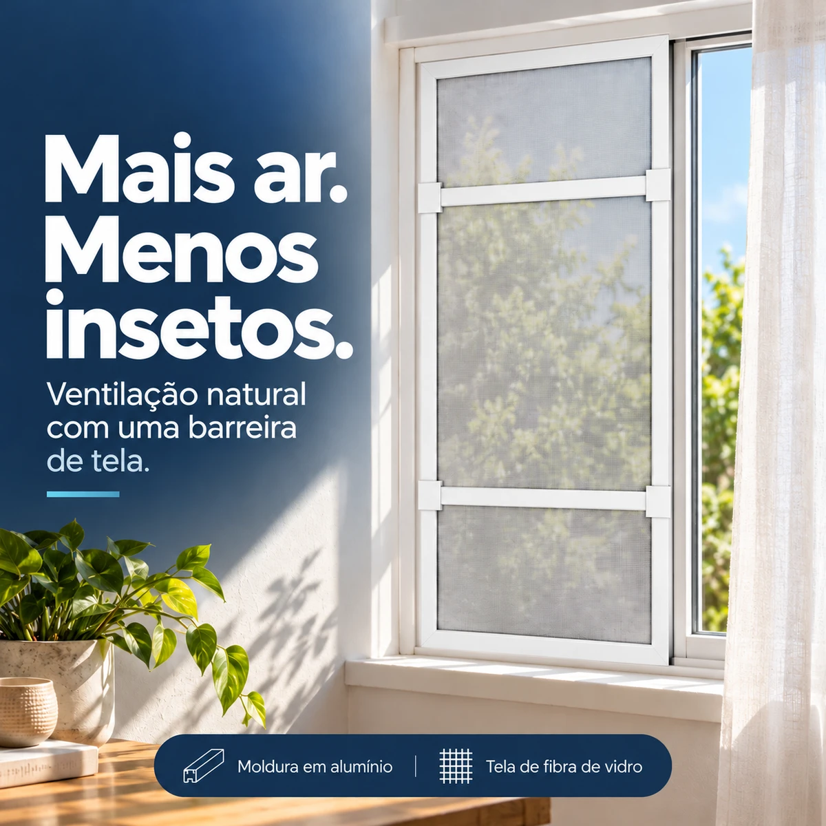 Visão geral dos benefícios de Tela Mosquiteira Ajustável Deslizante 50 × 70 cm
